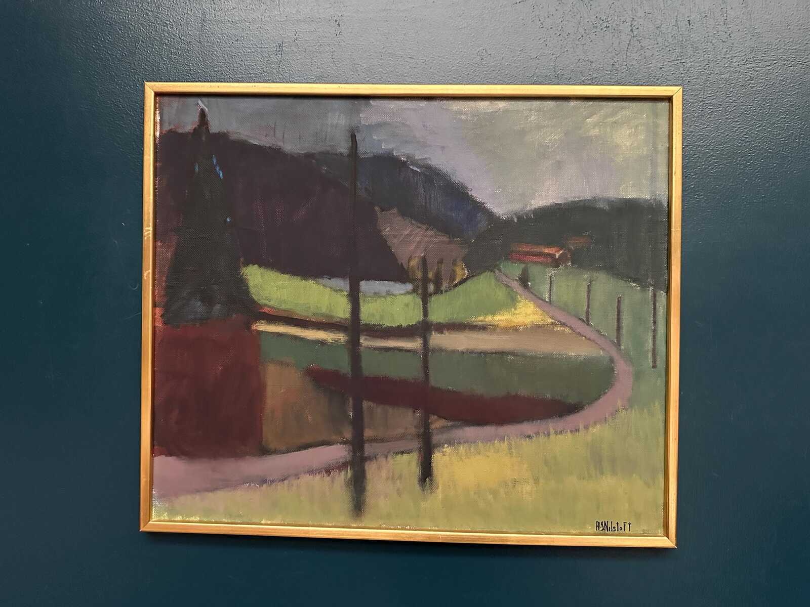“Landscape” by Anna‑Stina Lorentze Nilstoft (1928–2017)