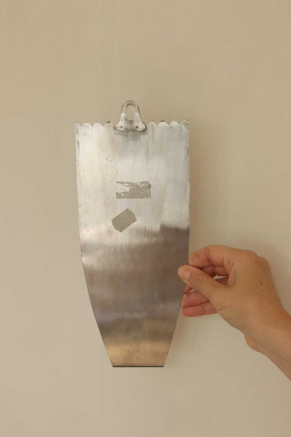 Pair Of Vintage Pewter Sconces