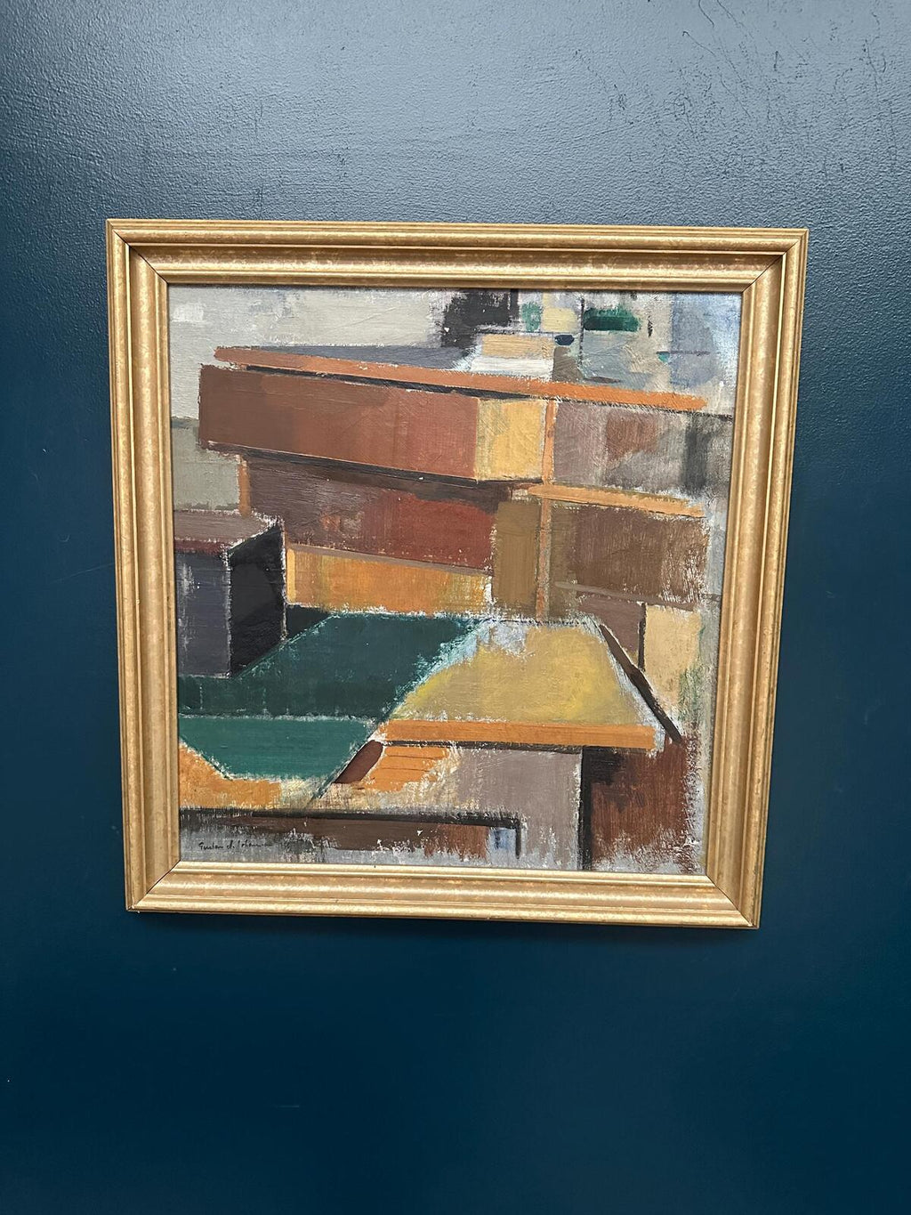 “Cubist Rooftops” by Gustav Adolf Johansson
