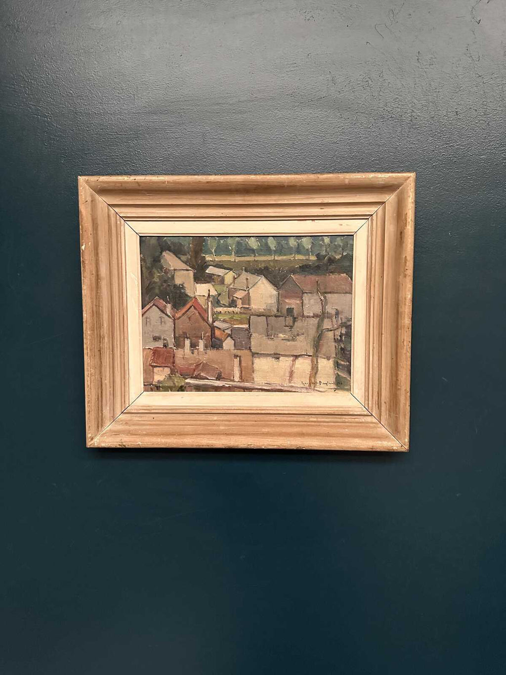 Landscape with Geometric Houses