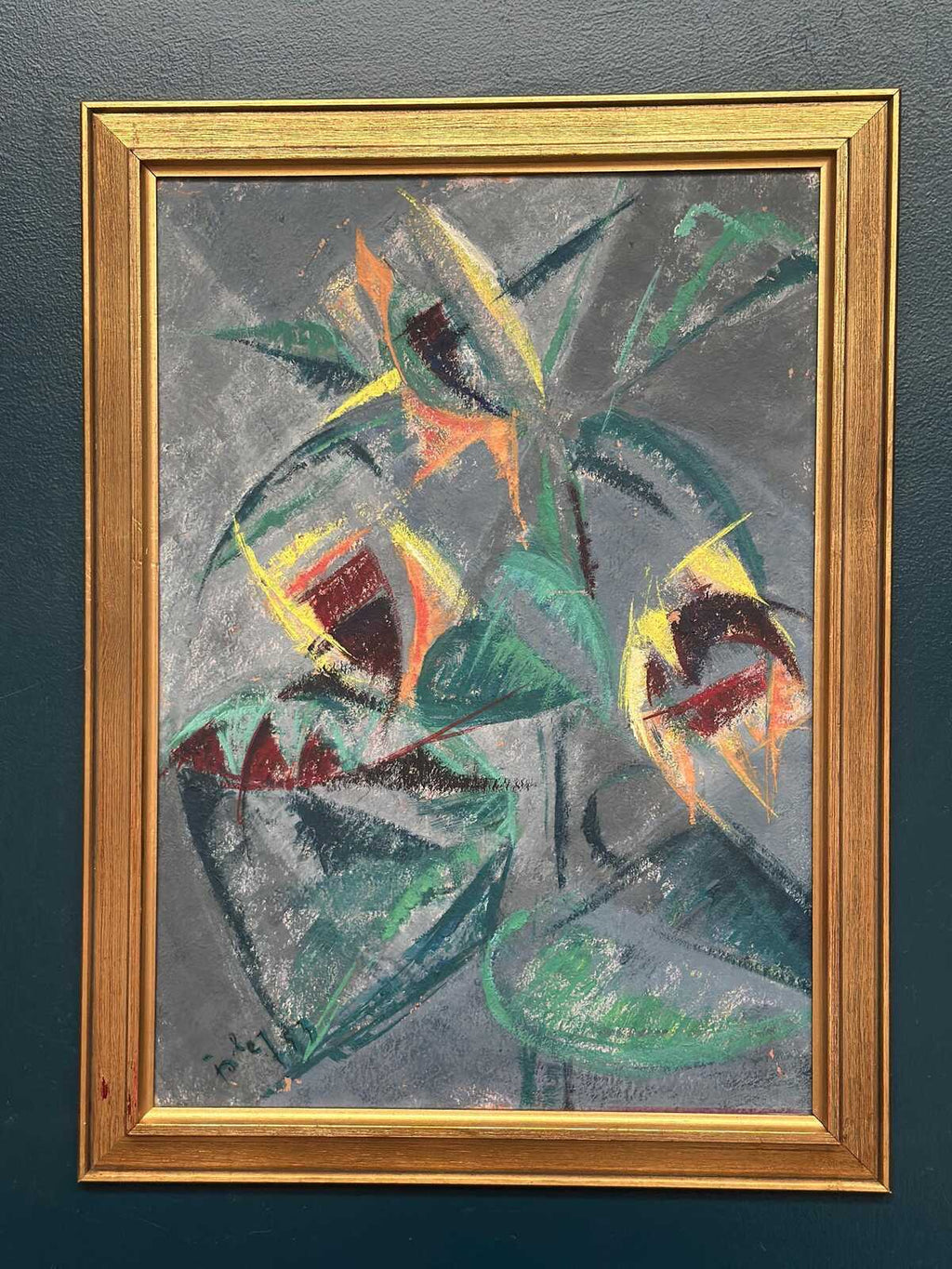 Abstract Still Life with Sunflowers