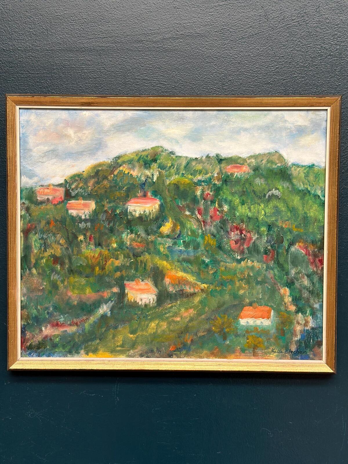 “Hilly Landscape with Houses” by Lalla Blecher