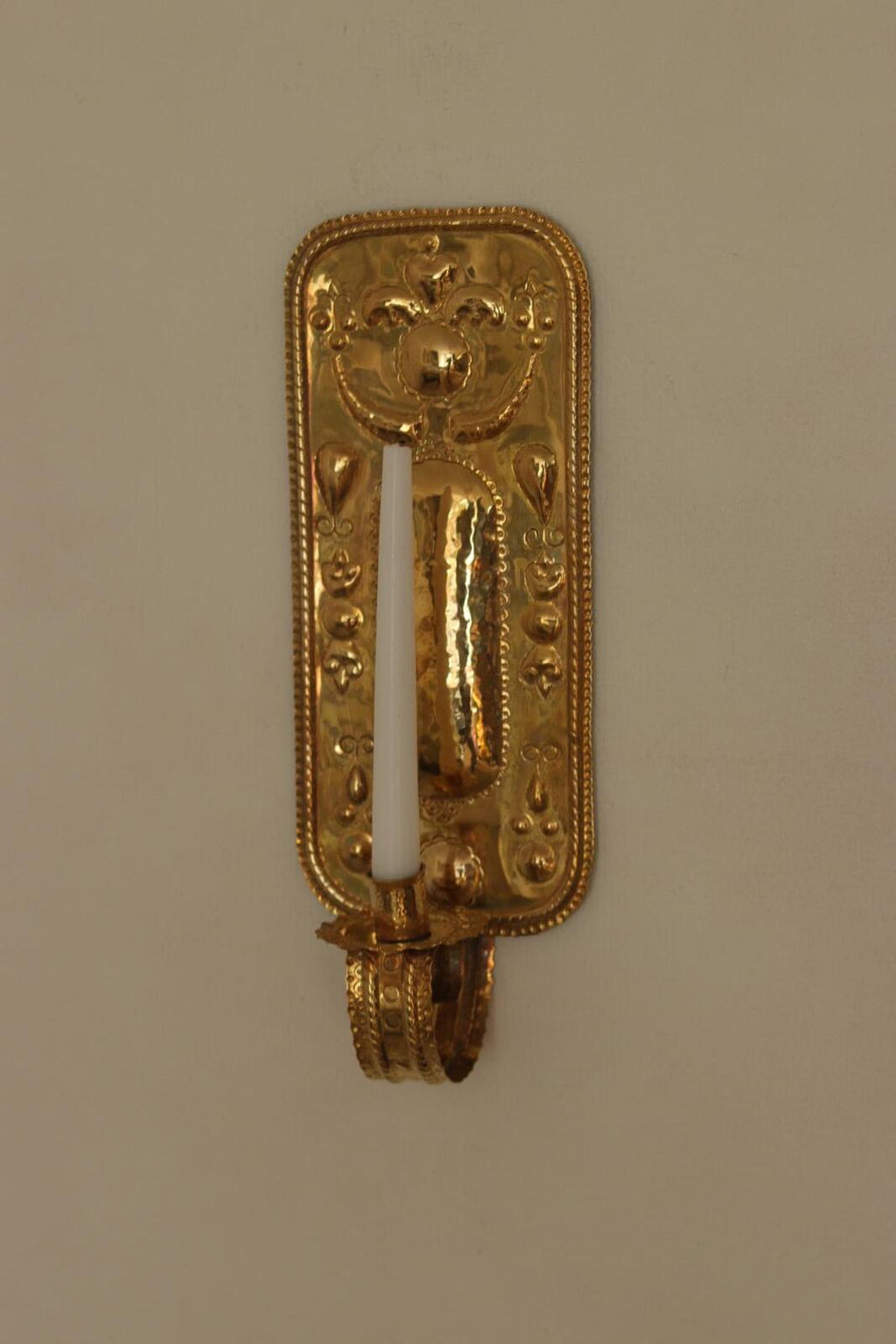 Pair Of Mid Century Swedish Brass Sconces