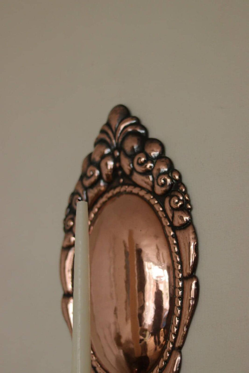 Pair of Vintage Swedish Copper Wall Sconces