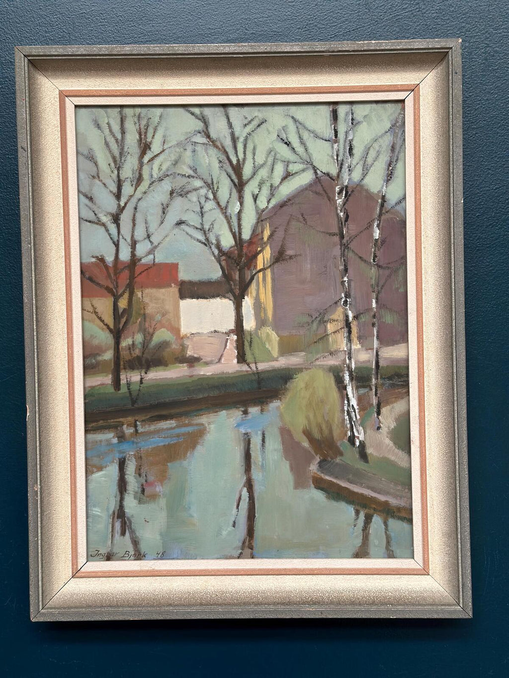 “Landscape with Trees & Buildings” by Ingvar Björk