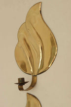 Pair Of Mid Century Swedish Brass Sconces