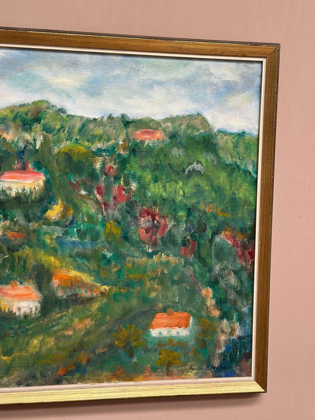 “Hilly Landscape with Houses” by Lalla Blecher