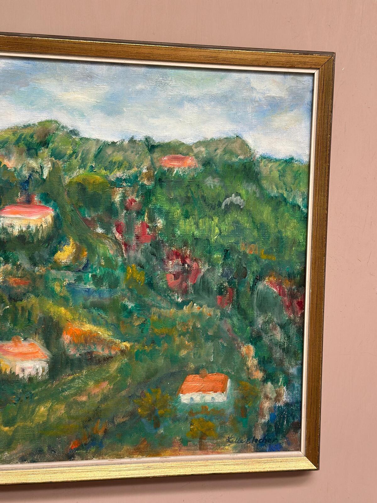 “Hilly Landscape with Houses” by Lalla Blecher