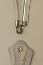 Pair Of Mid Century Swedish Pewter Sconces
