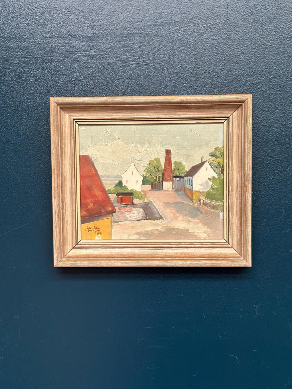 “Barns with Red Chimney” by A Svensson
