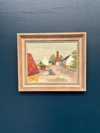 “Barns with Red Chimney” by A Svensson
