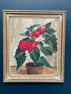 “Red Flower in Pot” by Gertrud Wiberg