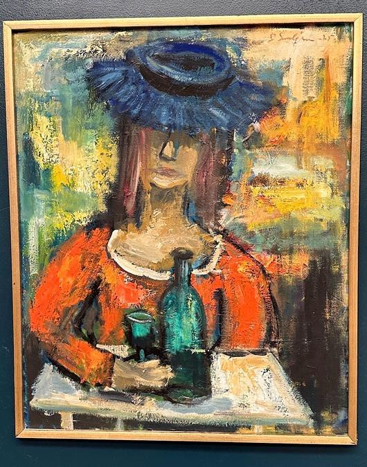 “The Woman with the Wine Bottle” by Sven Lundgren