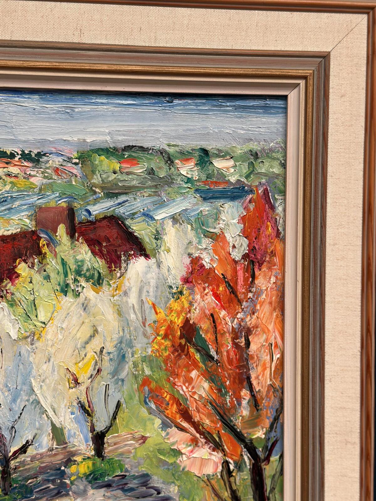 Landskap med hus” by Birgitta Högsell