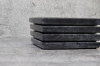 Set of 4 - Madeji Black Square Marble Coasters