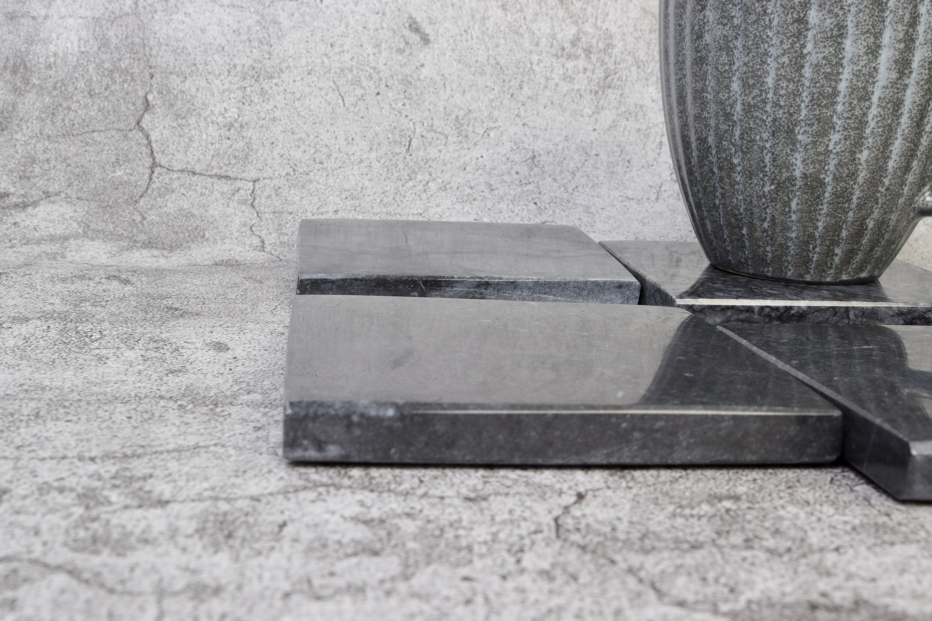 Set of 4 - Madeji Black Square Marble Coasters