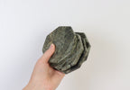 Set of 4 - Angelo Indian Green Chunky Octagonal Marble Coasters