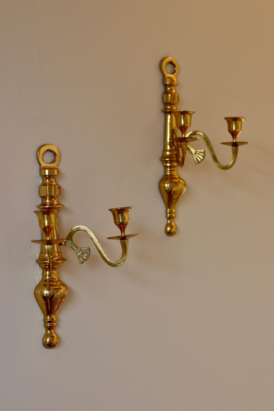 Pair of Vintage Brass Sconces
