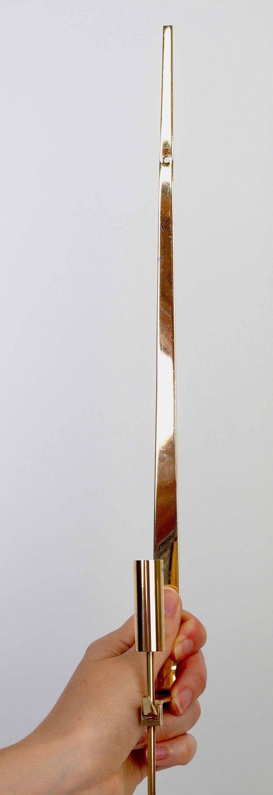 Pair of Swedish Brass sconces by Pierre Forsell for Skultuna " Pendeln"