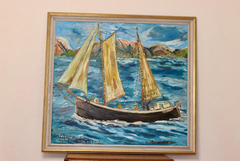 Two-Masted Schooner by John Rudolf Olsson