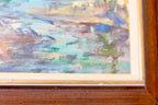 Swedish Mid-Century Oil Painting" Abstract Landscape "