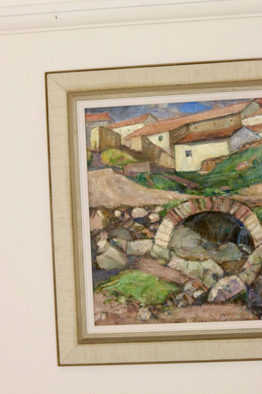 " Village Landscape With Bridge " by Gunnar Wiberg