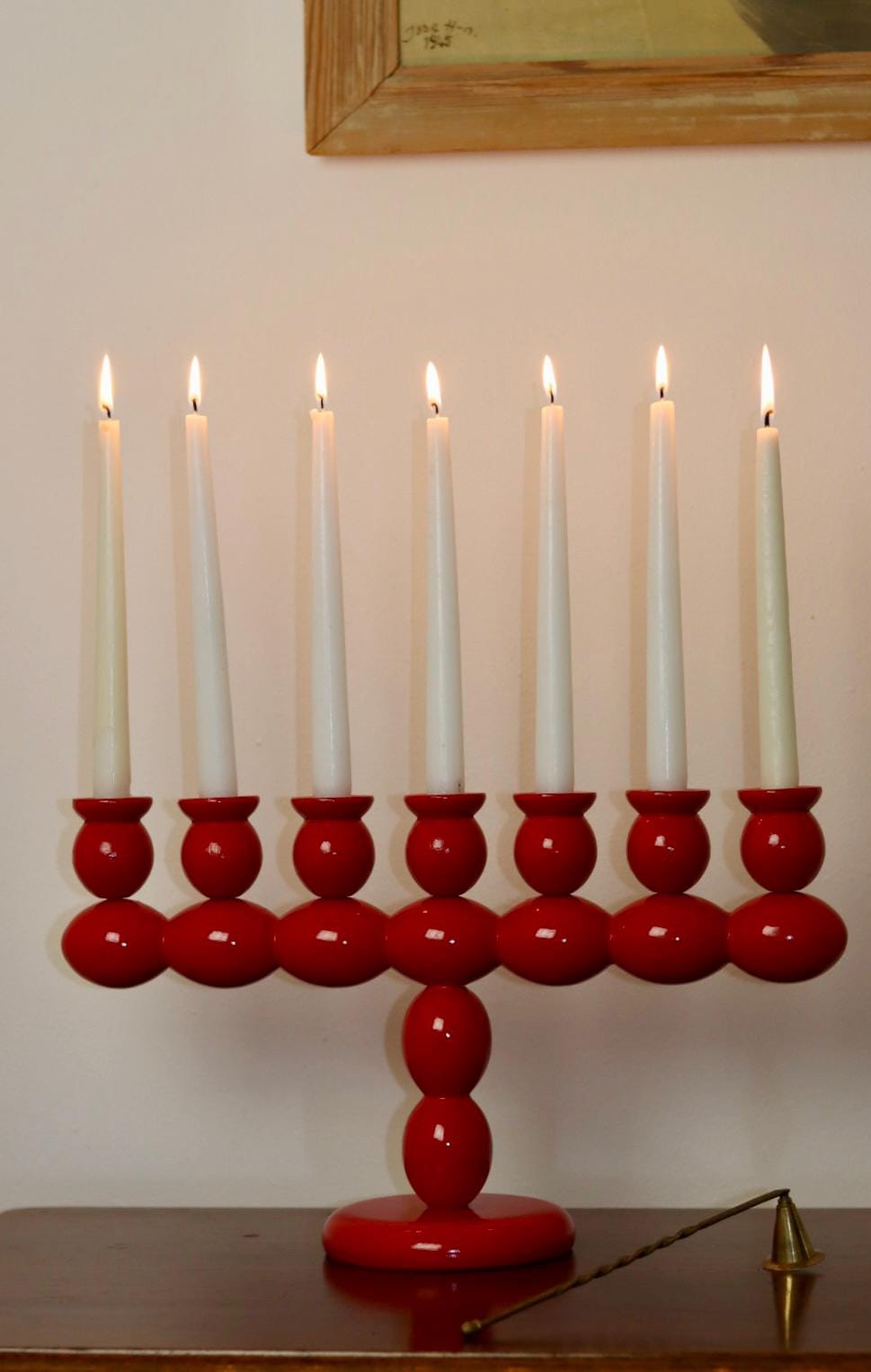 Swedish Bobbin Candelabra