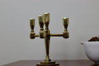 Four-Arm Swedish Brass Candelabra by Gusum
