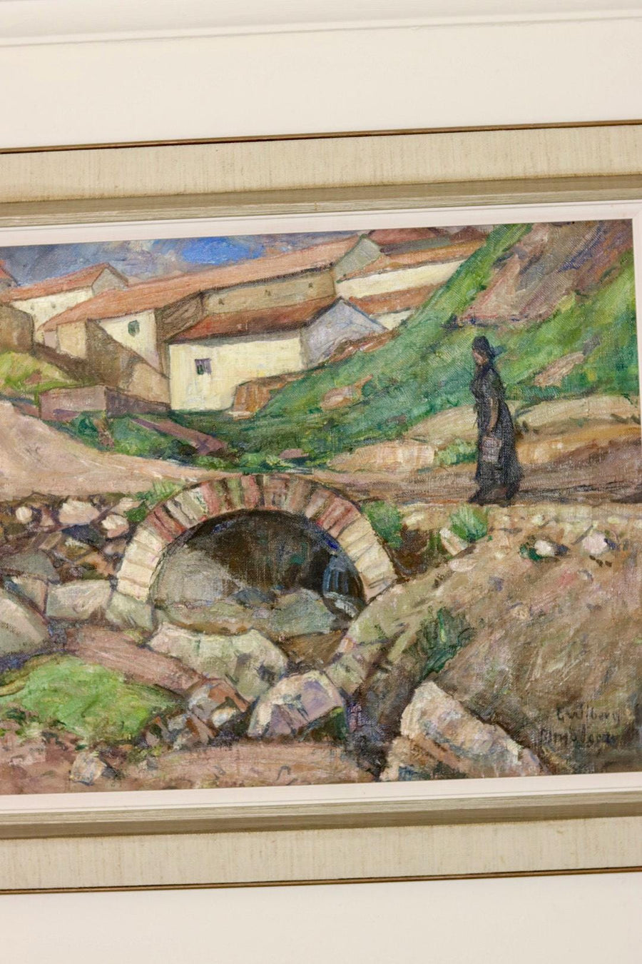 " Village Landscape With Bridge " by Gunnar Wiberg
