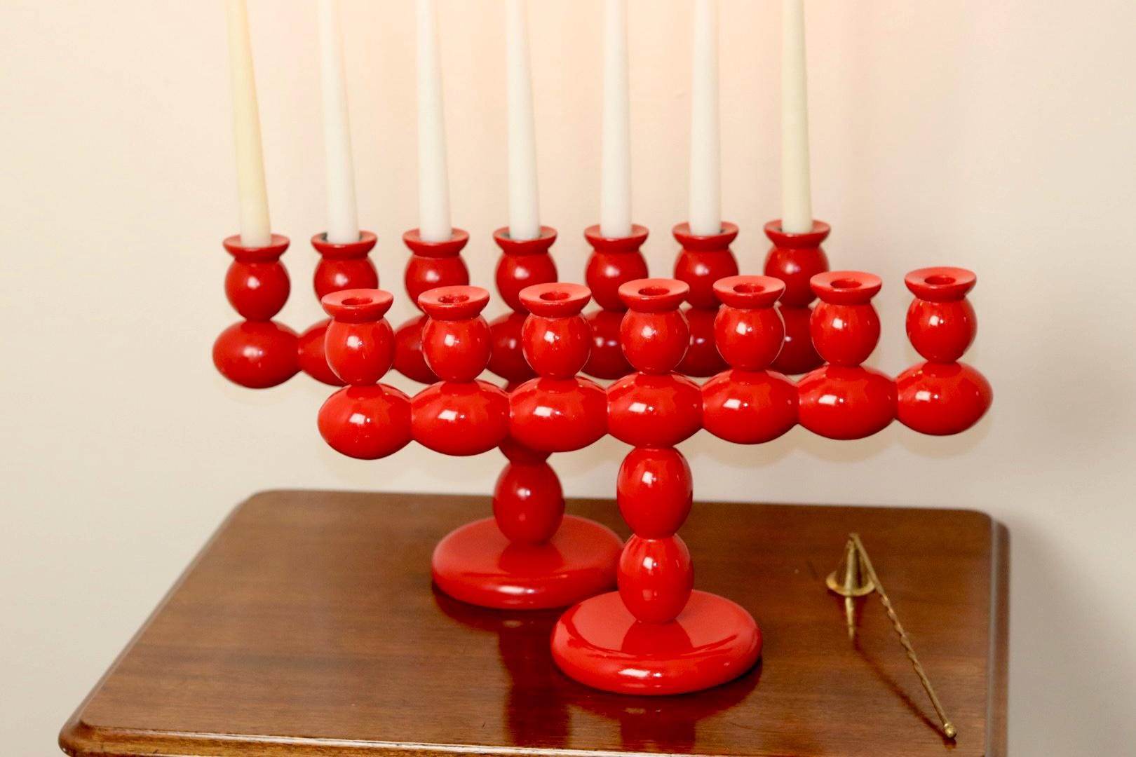 Swedish Bobbin Candelabra