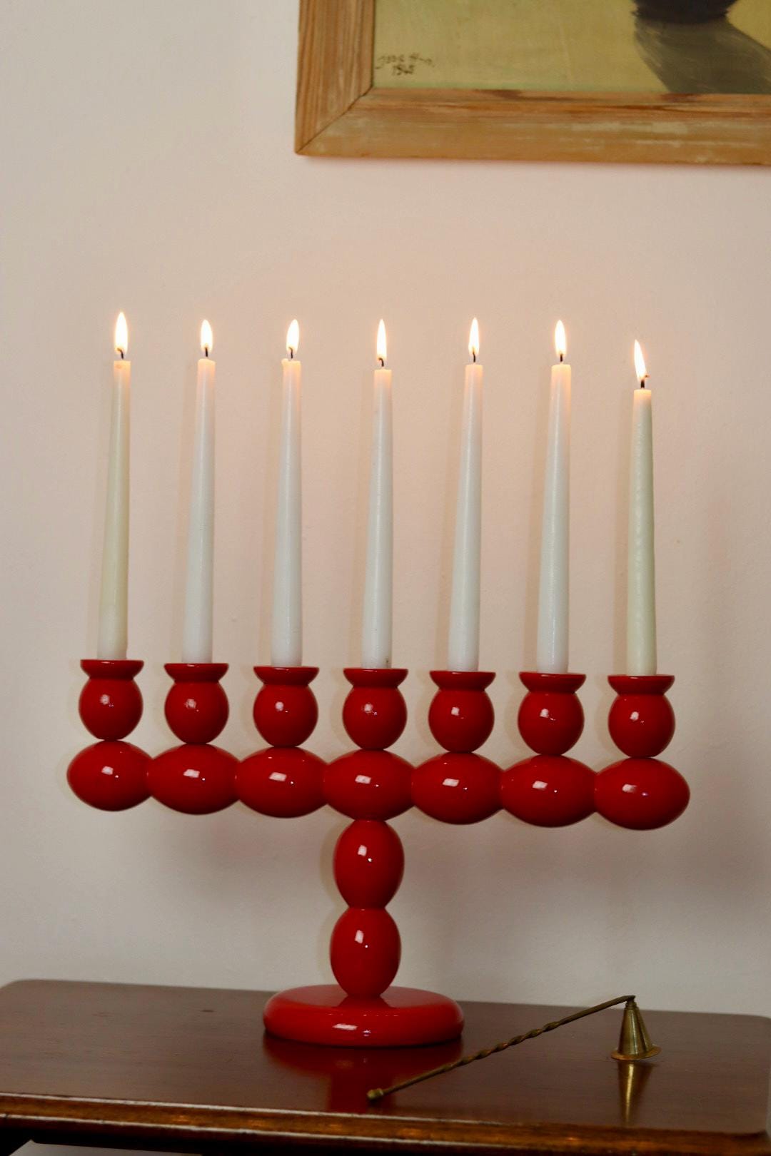 Swedish Bobbin Candelabra