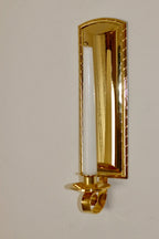 Pair Of Mid Century Style 24K Swedish Brass Sconces by Scandia