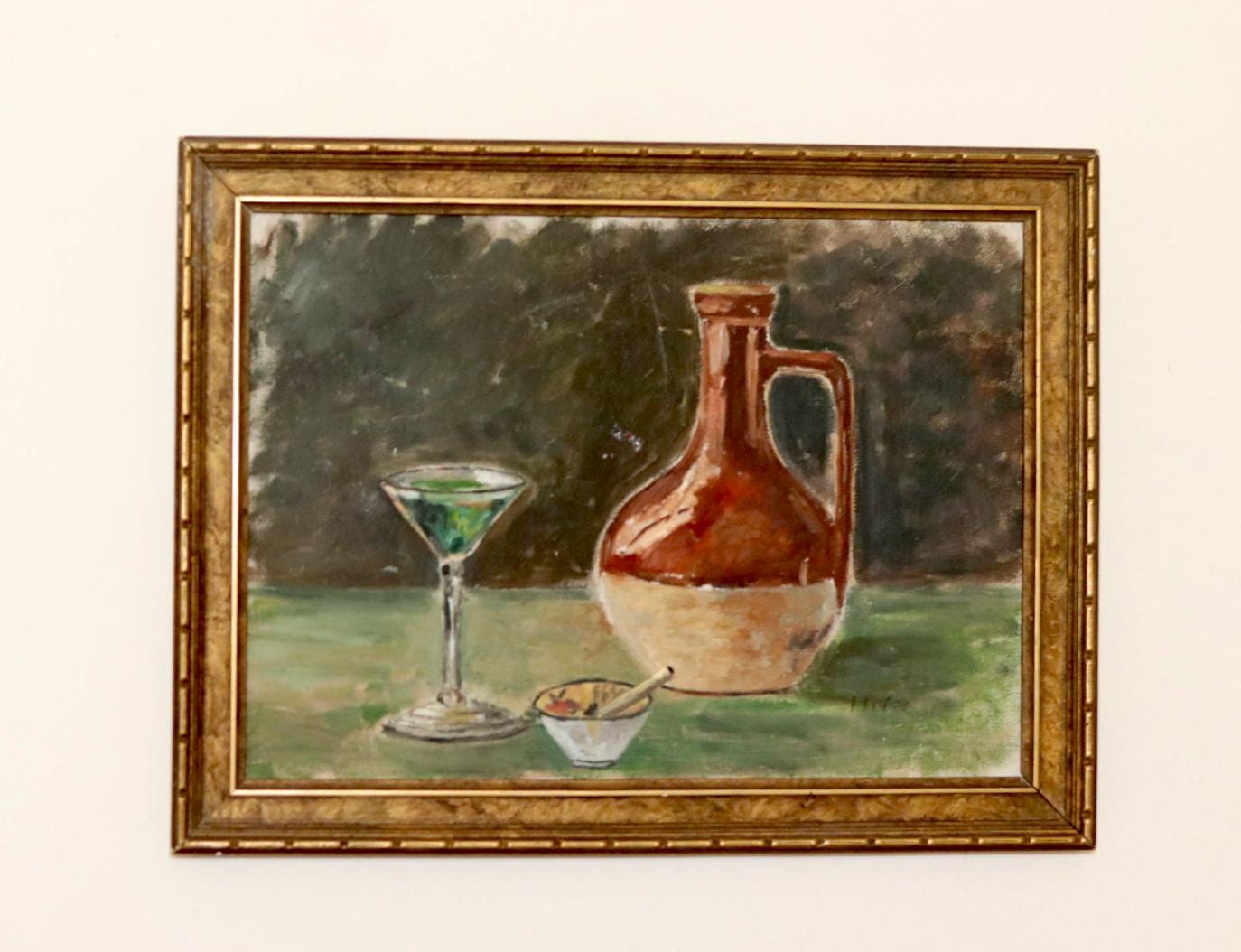 " Still Life with Jug, Glass, and Bowl " by Hille K