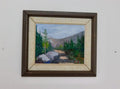 Swedish Mid-Century Oil On Canvas Painting" Mountain Stream"