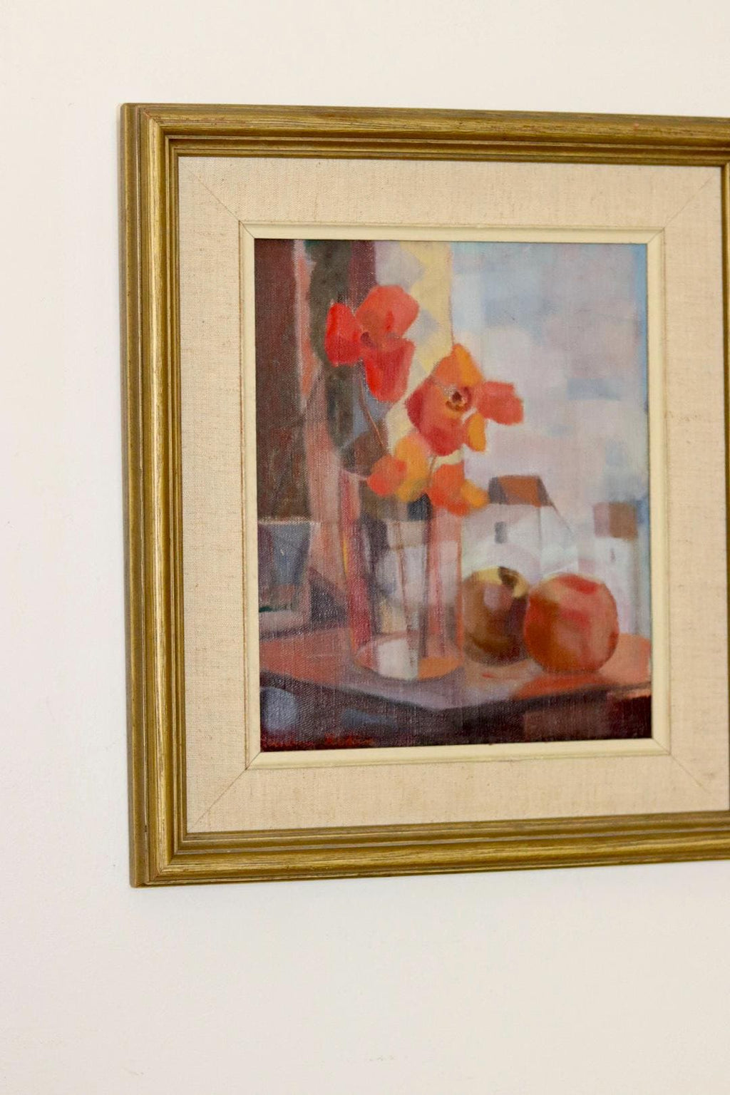 " Still Life with Red and Orange Flowers" by Reuben Hedin
