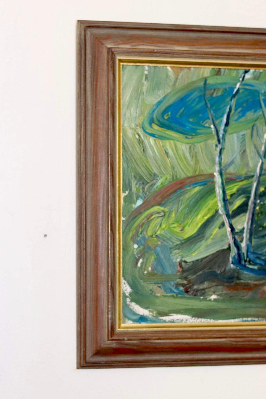 Mid-Century Oil On board Painting" Lanscape "--Vintage & Framed