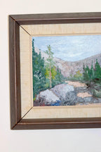 Swedish Mid-Century Oil On Canvas Painting" Mountain Stream"