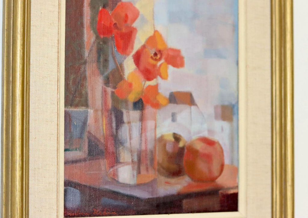 " Still Life with Red and Orange Flowers" by Reuben Hedin