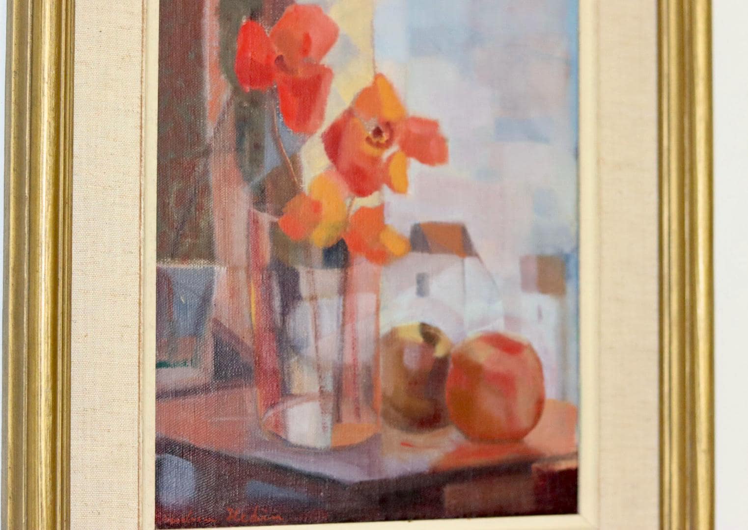 " Still Life with Red and Orange Flowers" by Reuben Hedin