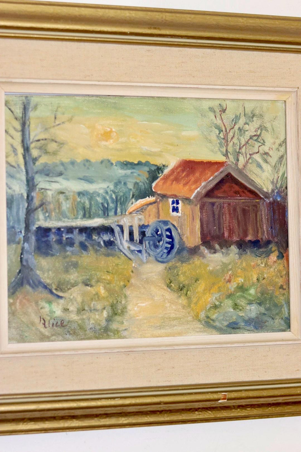 "Hut in a Serene Landscape" by Alice