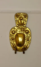 Baroque Style Large Mid-Century Brass Swedish Sconce