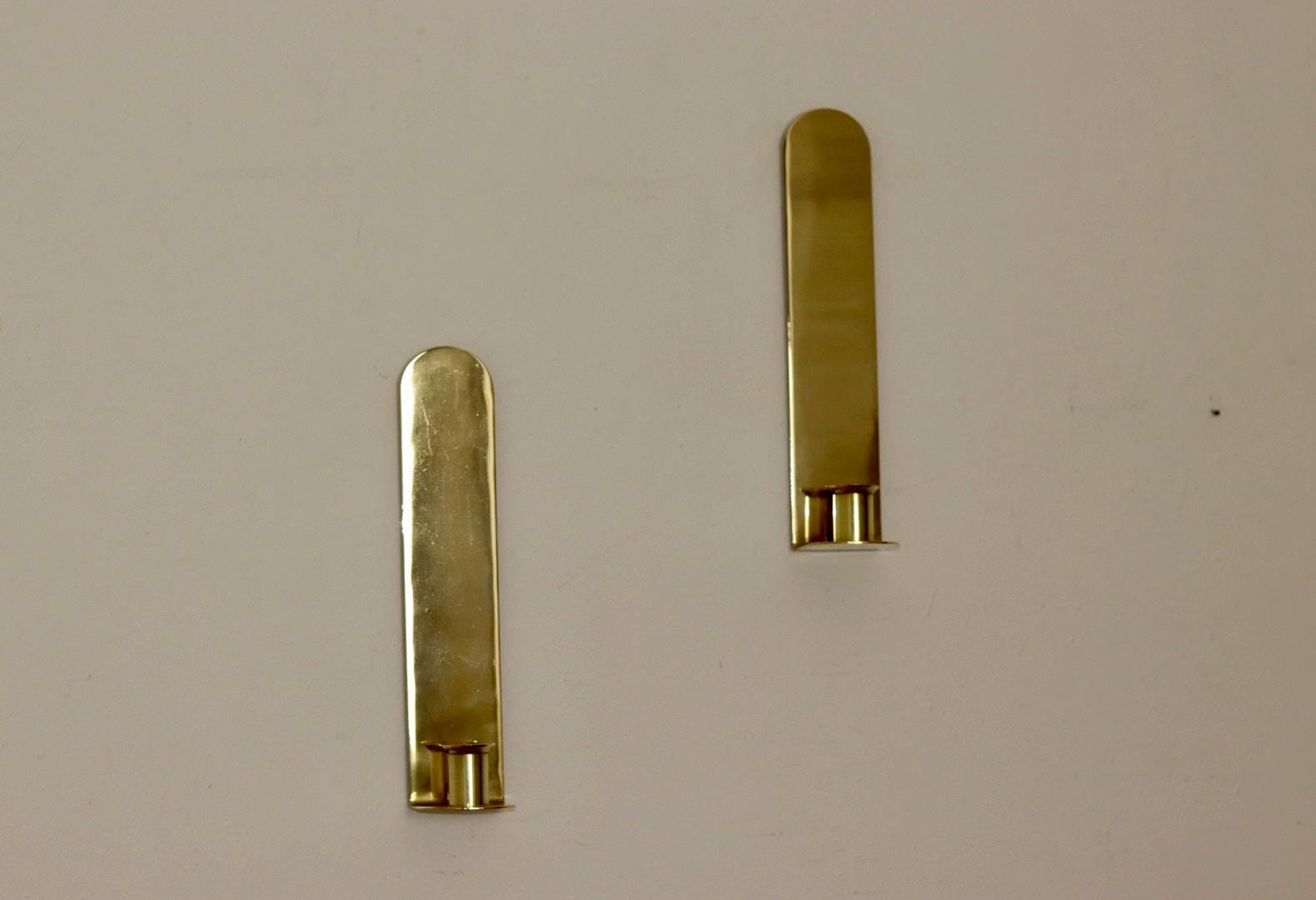 Pair Of Mid Century Swedish Brass Sconces