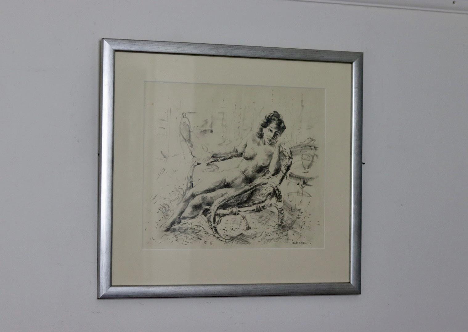 "Reclining Nude" by Axel Hamborn
