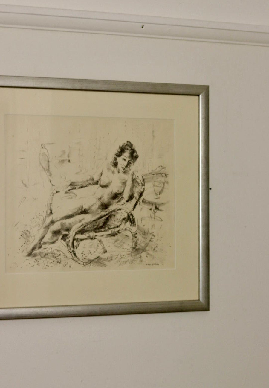 "Reclining Nude" by Axel Hamborn
