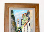Swedish Oil On board Painting "Morcote" --Vintage & Framed