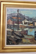 "Harbour Scene with Fishing Boat" by Finn Andersen