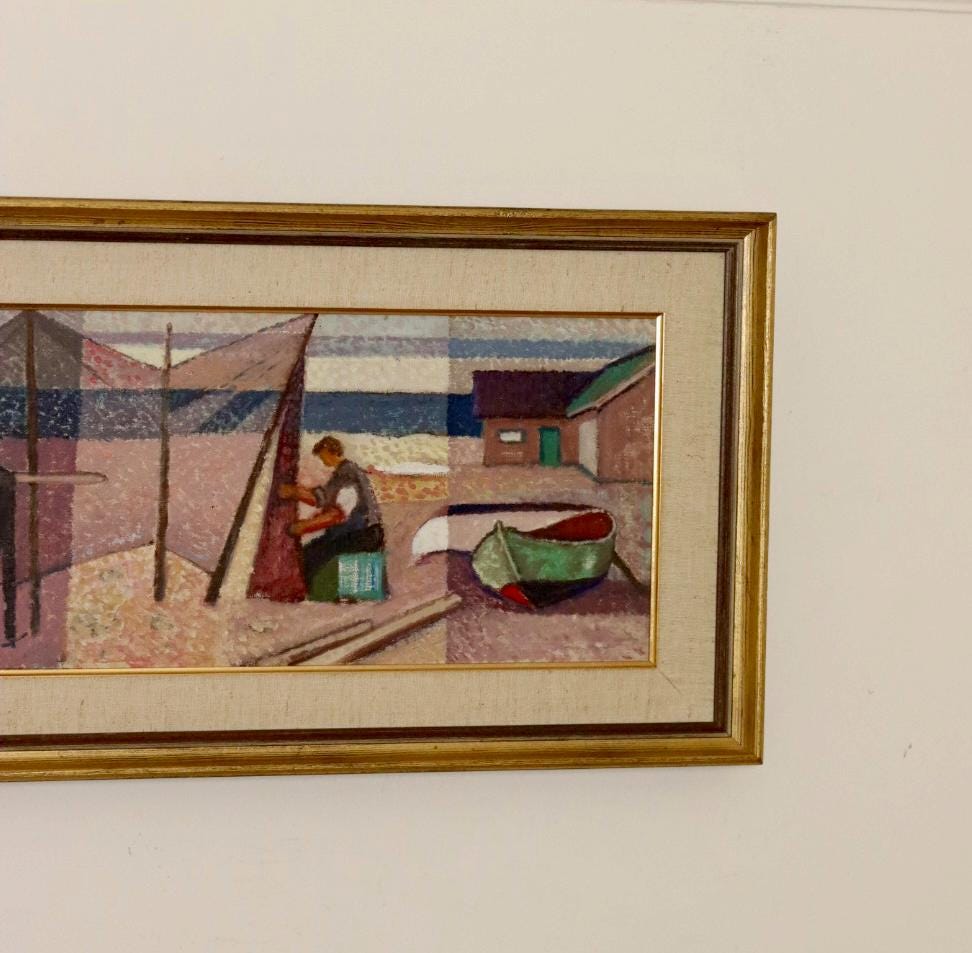 "Coastal Fisherman Scen" by Göte Rex