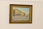 Swedish Mid-Century Oil On Canvas Painting "Gothenburg"--Vintage & Framed