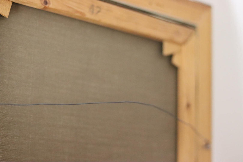 Swedish On Canvas Painting "City Scene with Arches"