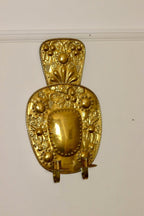 Baroque Style Large Mid-Century Brass Swedish Sconce